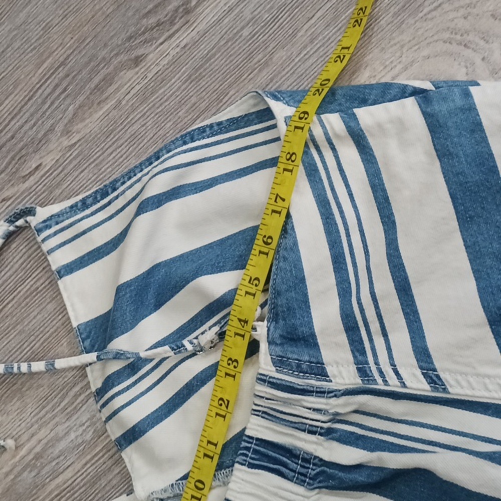 Universal Thread Denim Tank Top Striped Blue and White Women's Size XXL - Picture 8 of 12